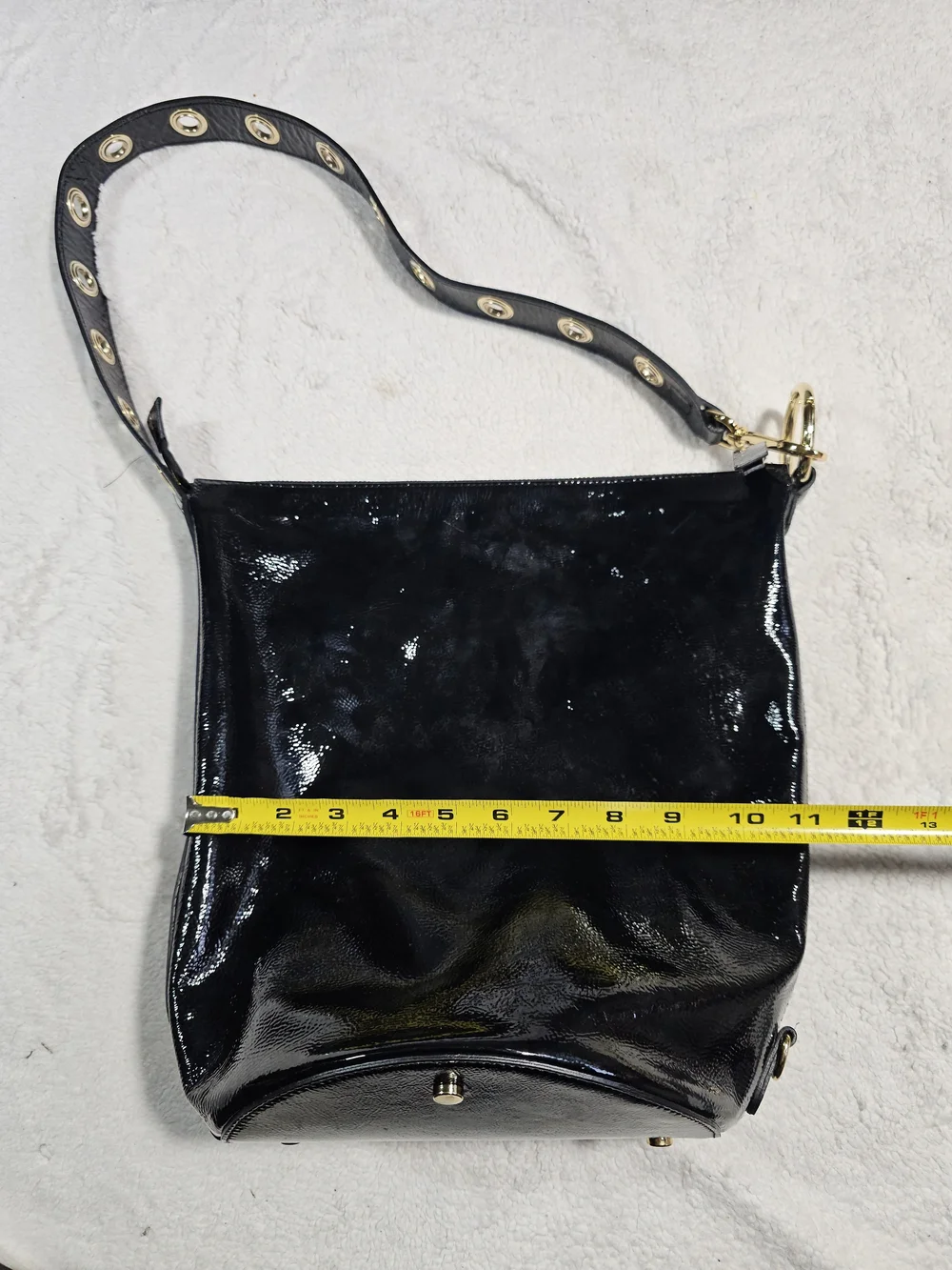 CLAUDIA FIRENZE of Italy Patent Bucket, Shoulder Bag.